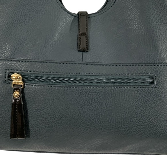 GUSSACI  Grey Shoulder Bag_ Purse Vega Leather - Picture 2 of 15